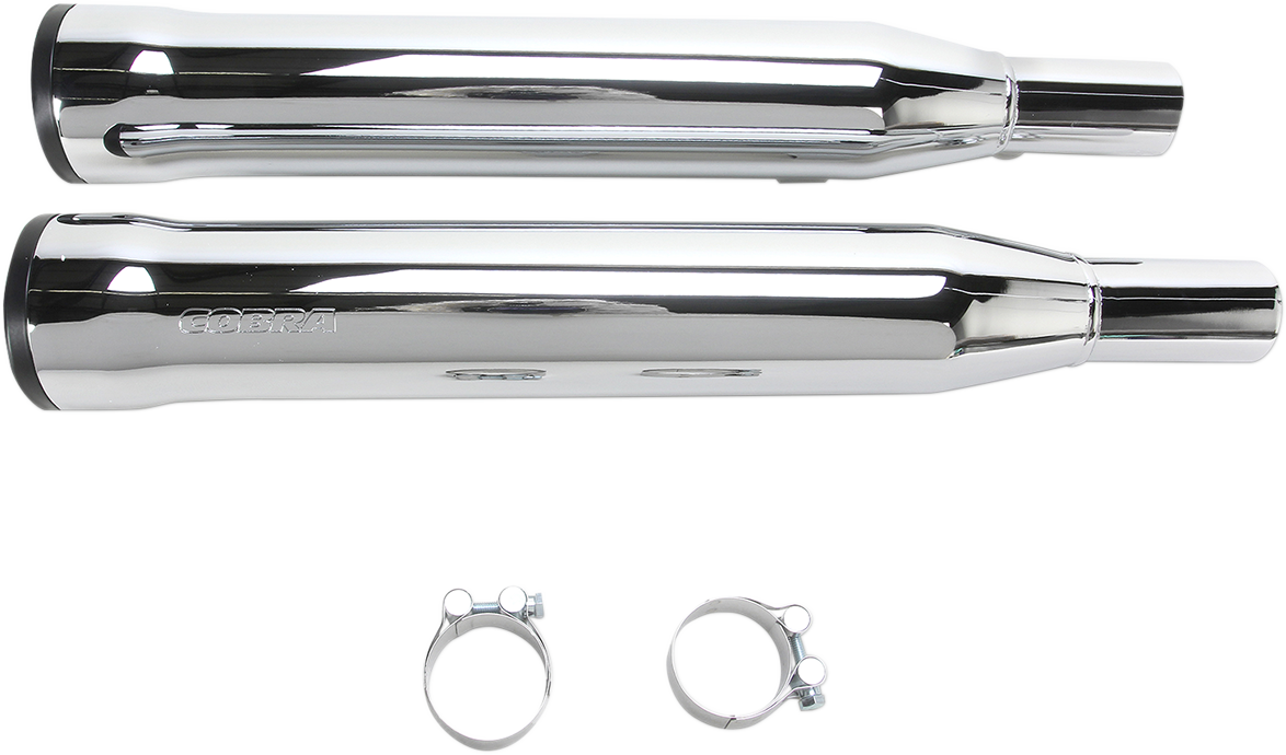 Slip-On Mufflers With Race-Pro Tips - 3" - Chrome - '04-'13 XL