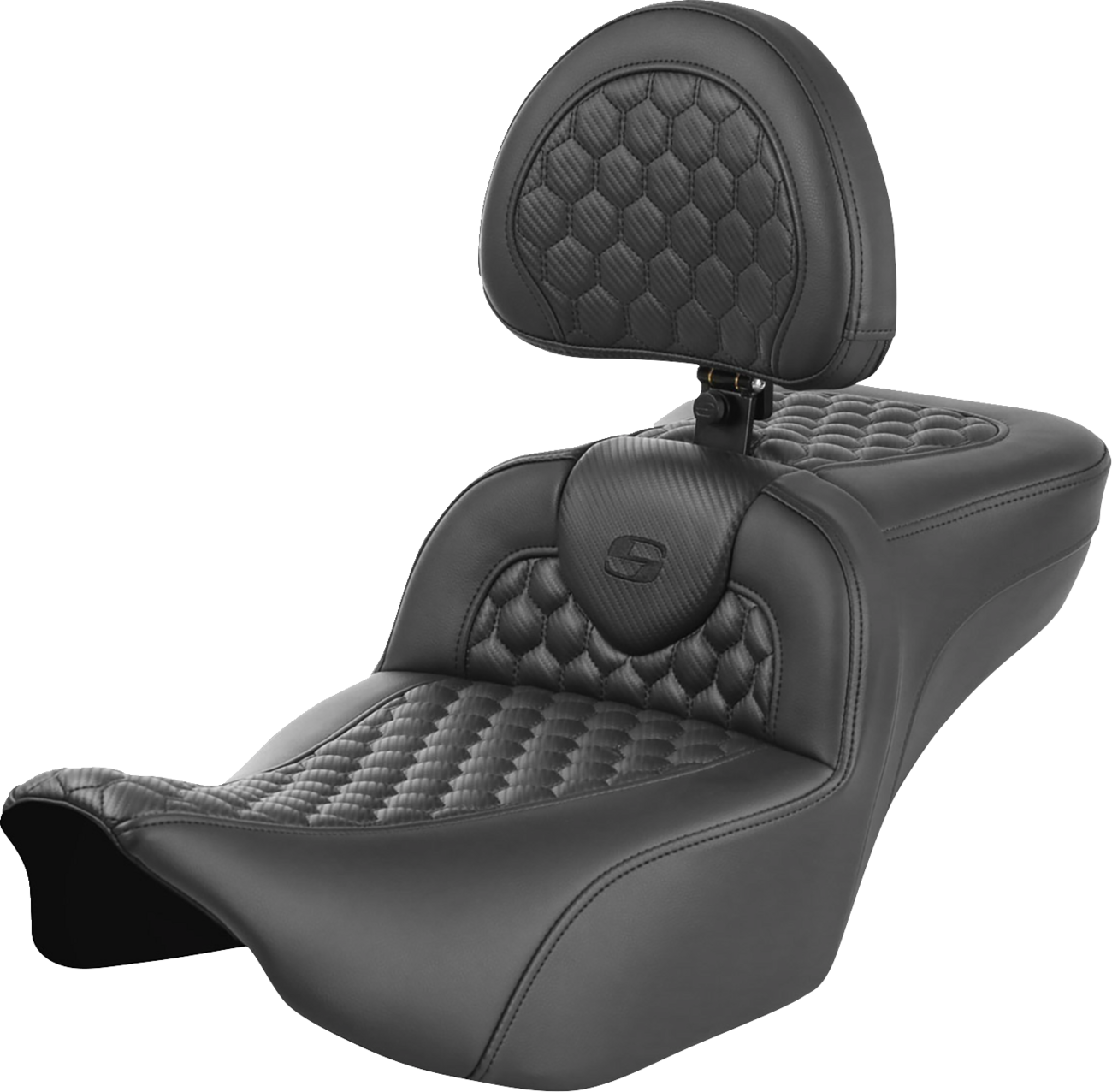 Roadsofa™ Extended Reach Seat - With Backrest - Honeycomb - FLTR/FLHX '23-'24