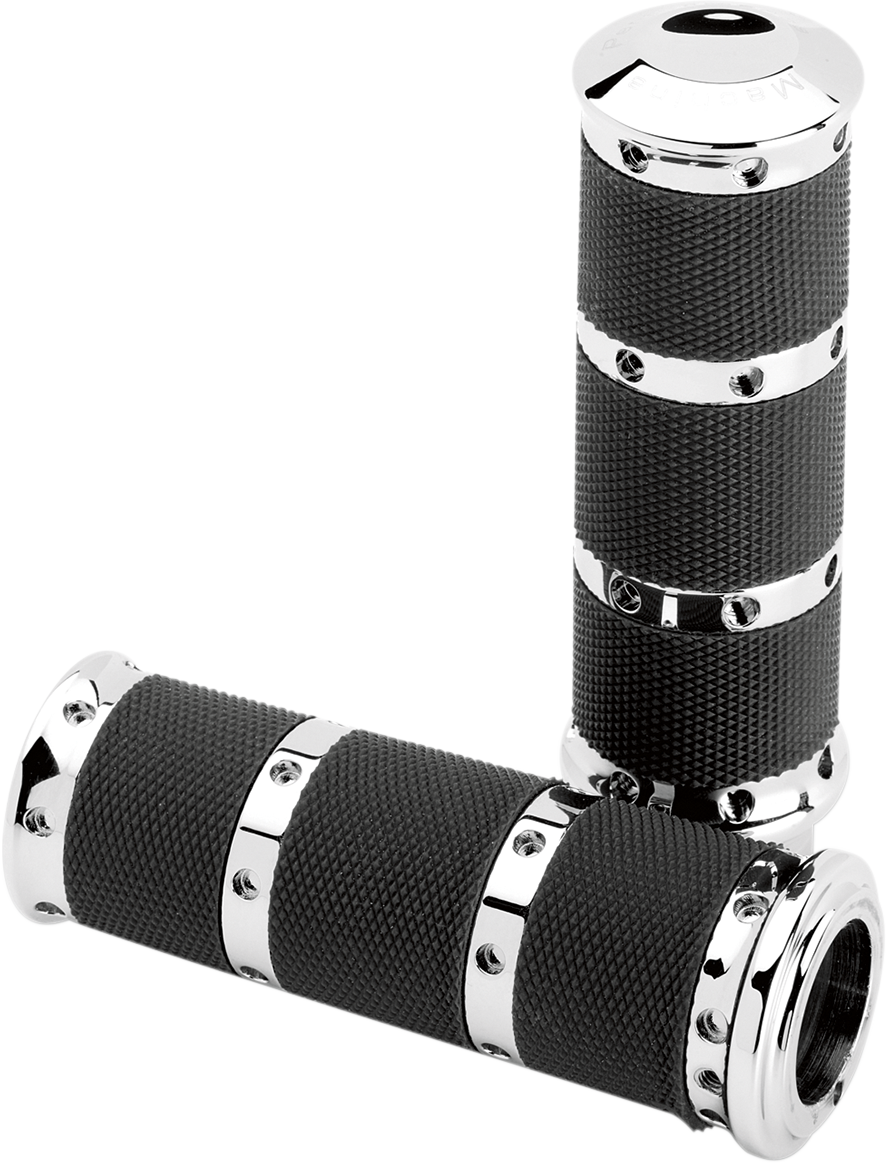 Contour XL Renthal Wrapped Grips - TBW - Chrome
