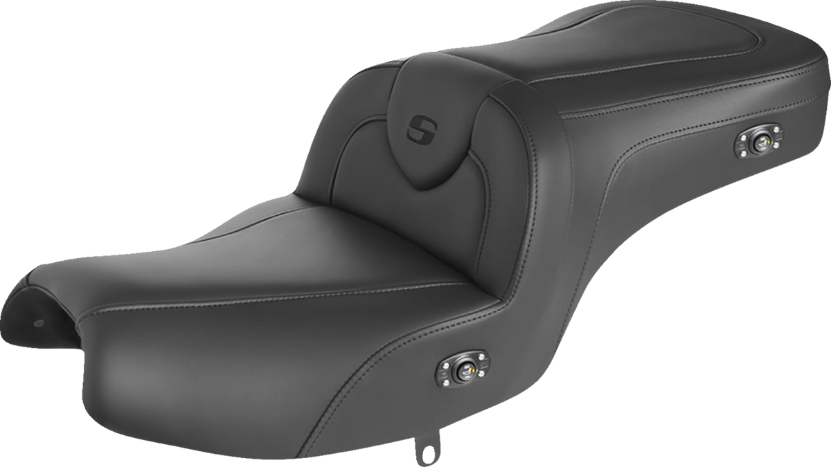 RoadSofa™ Seat - Without Backrest - Black W/ Black Stitching - Heated - Challenger/Pursuit '20-'24