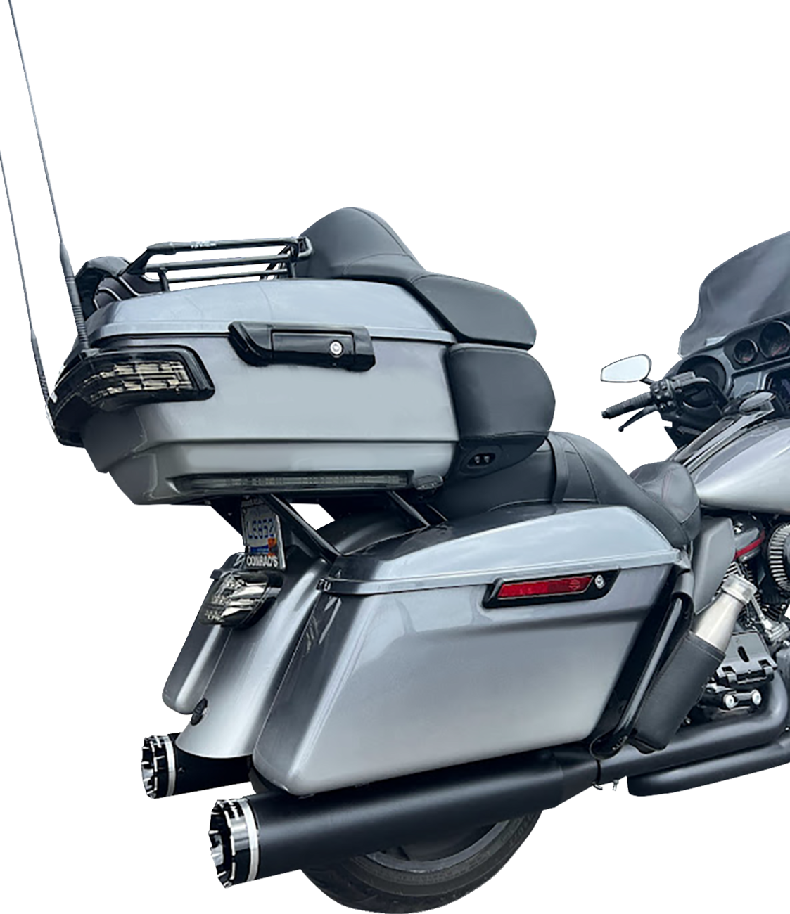 4-1/2" HP-Plus® Slip-On Mufflers - Black With Tracer - Touring
