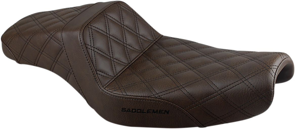 Step-Up Seat - Full Lattice Stitch - Brown - XL