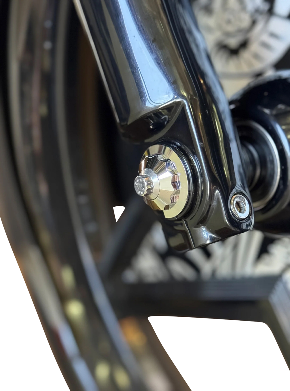 Y-Axle With 12 Point Style Axle Cover Kit - Custom - Front - Chrome - 1"