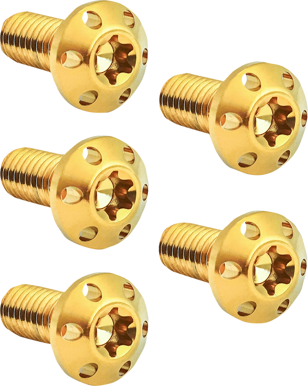 Bolt Kit - Holeshot/Brake Rotor/Rear - Hub Mount - Gold - 3/8-16 X 1" - 5 Pack