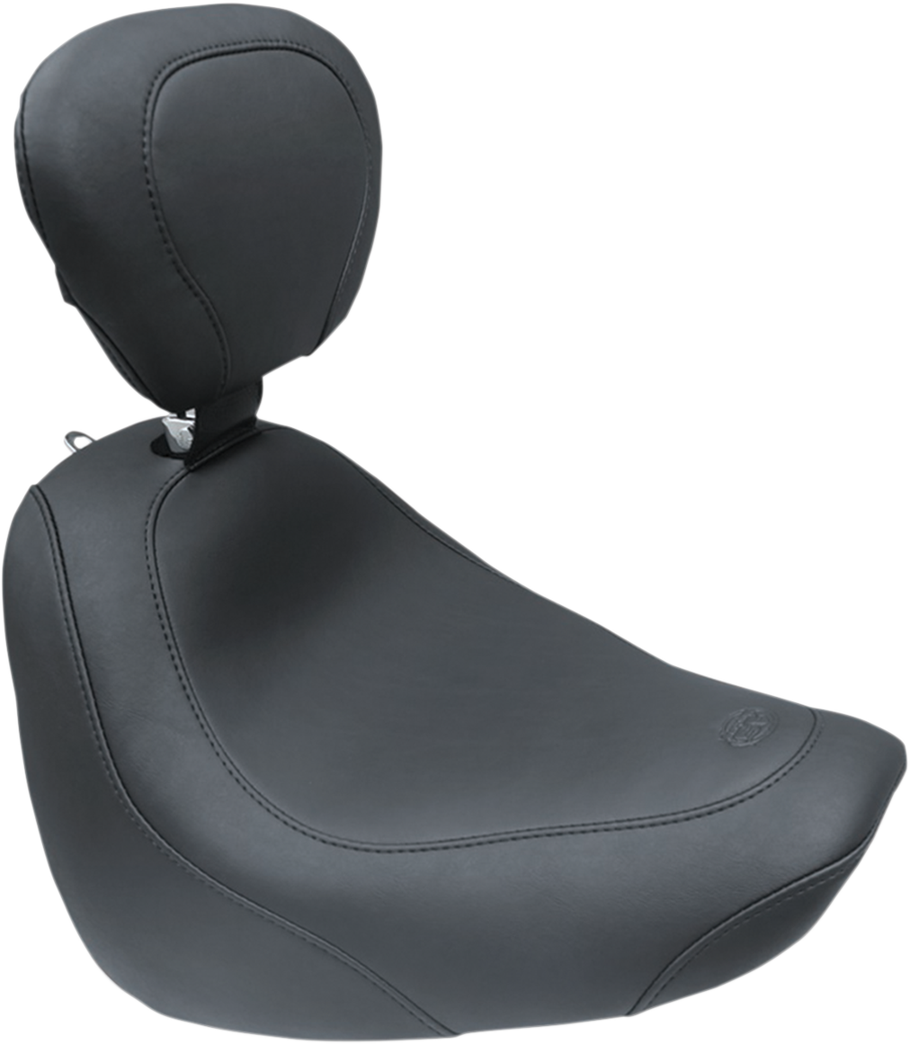 Seat - Wide Tripper™ Solo - With Backrest - Smooth - Black