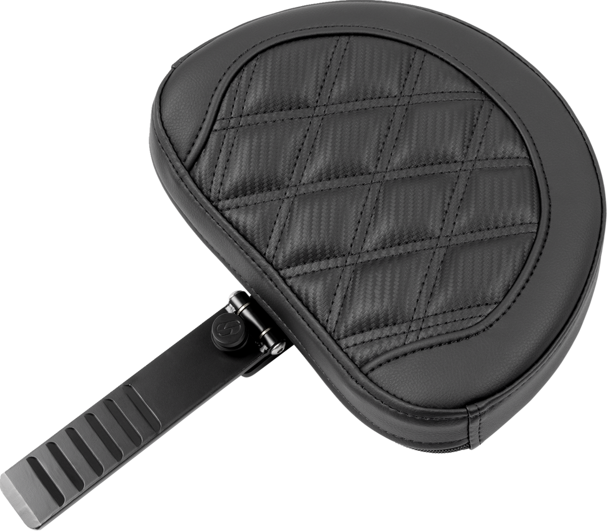 RoadSofa™ Seat - With Backrest - Carbon Fiber - Lattice Stitch - FLTR/FLHX '23-'24