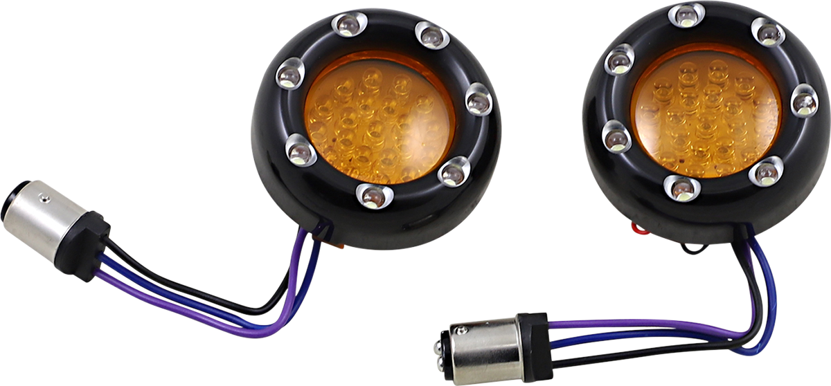 LED "Fire Ring" Kit For Factory "Deuce Style" Turn Signal Housing