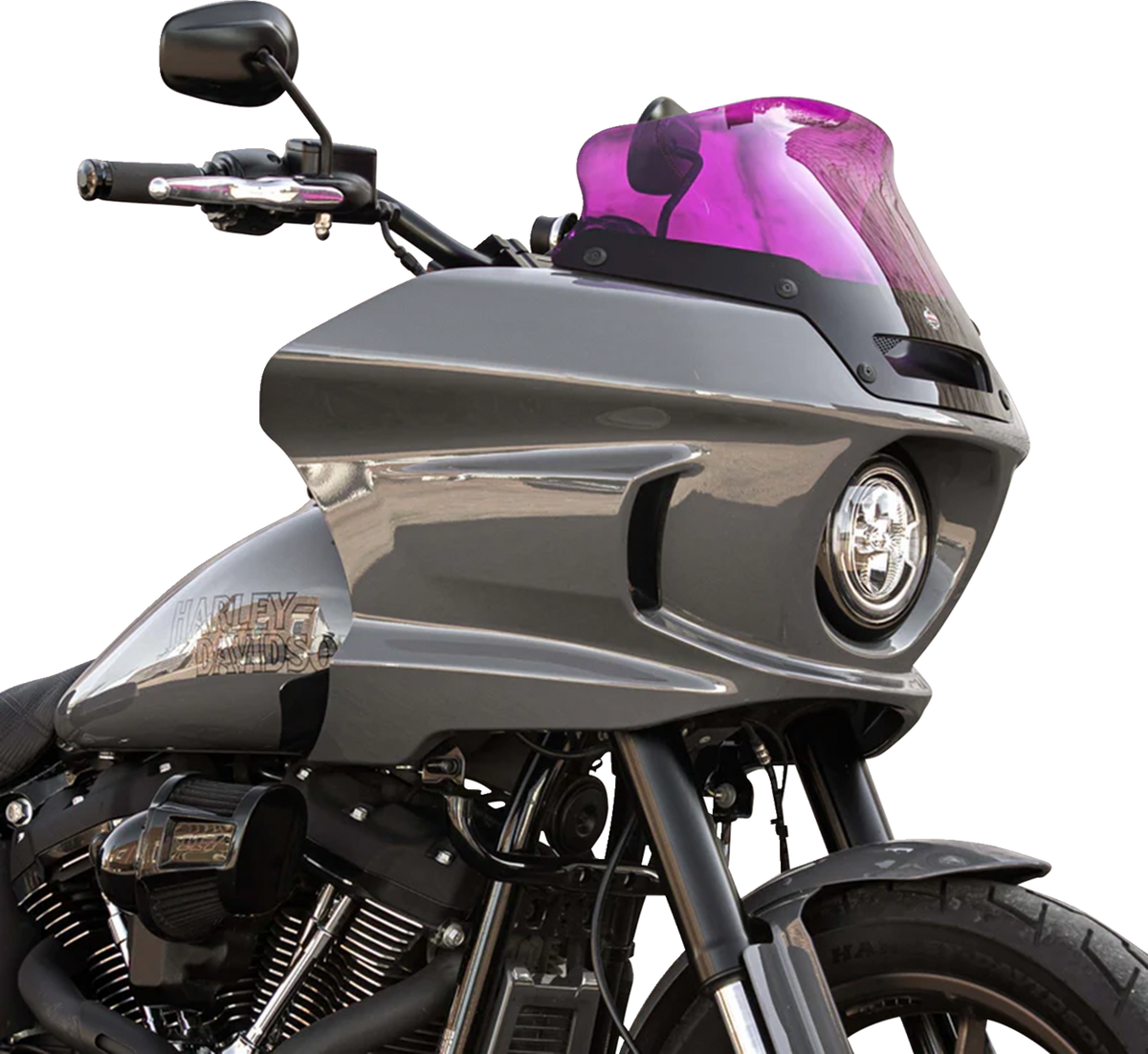 Kolor Flare™ Sport Windshield - 6" - Purple - '22-'25 FXLRST