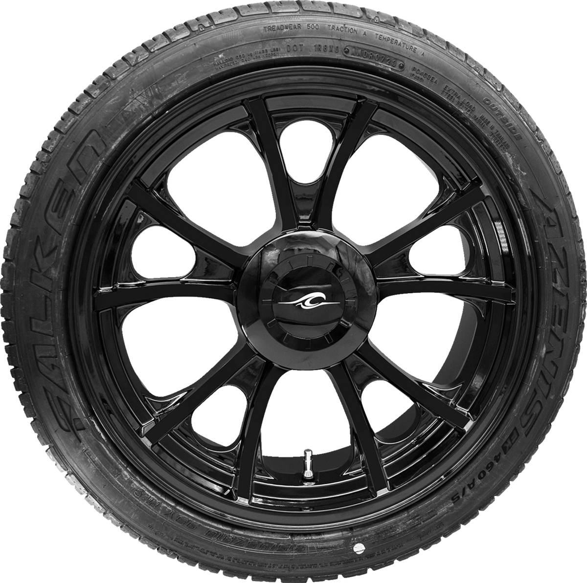 Largo 3D Rear Wheel - Black (18") | Falken Tire (215/45zr18) - Trike