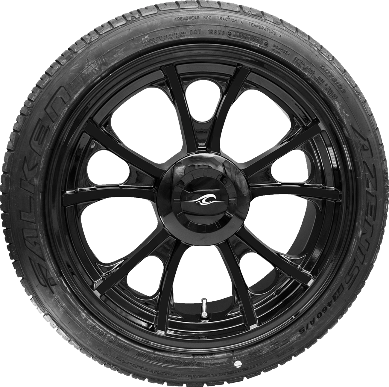 Largo 3D Rear Wheel - Black (18") | Falken Tire (215/45zr18) - Trike