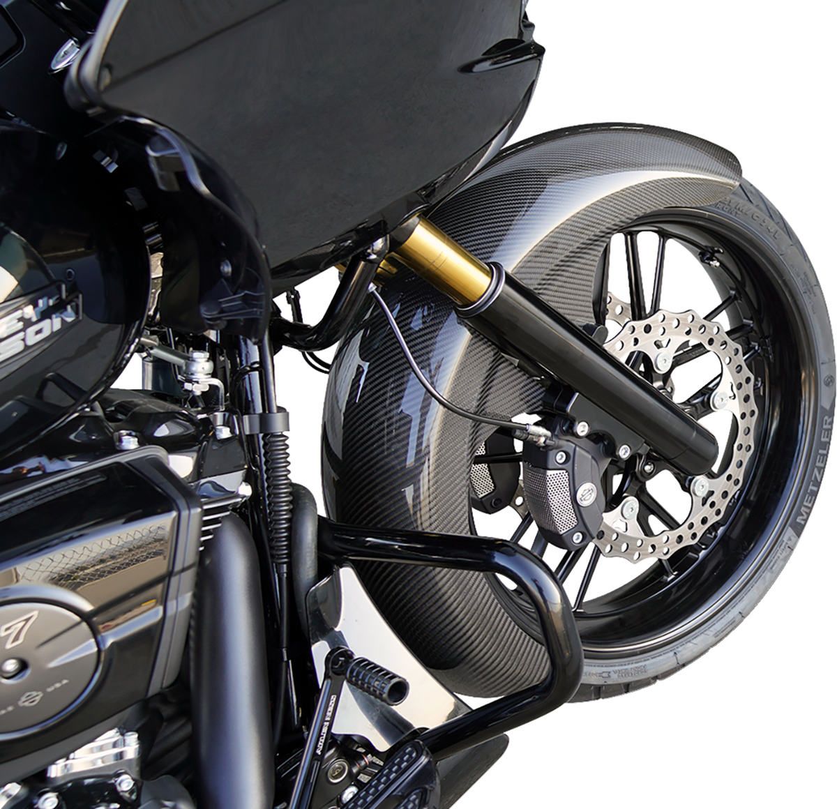 21" Front Fender - Fat Wrapper - Carbon Fiber - HD Touring '24-'25