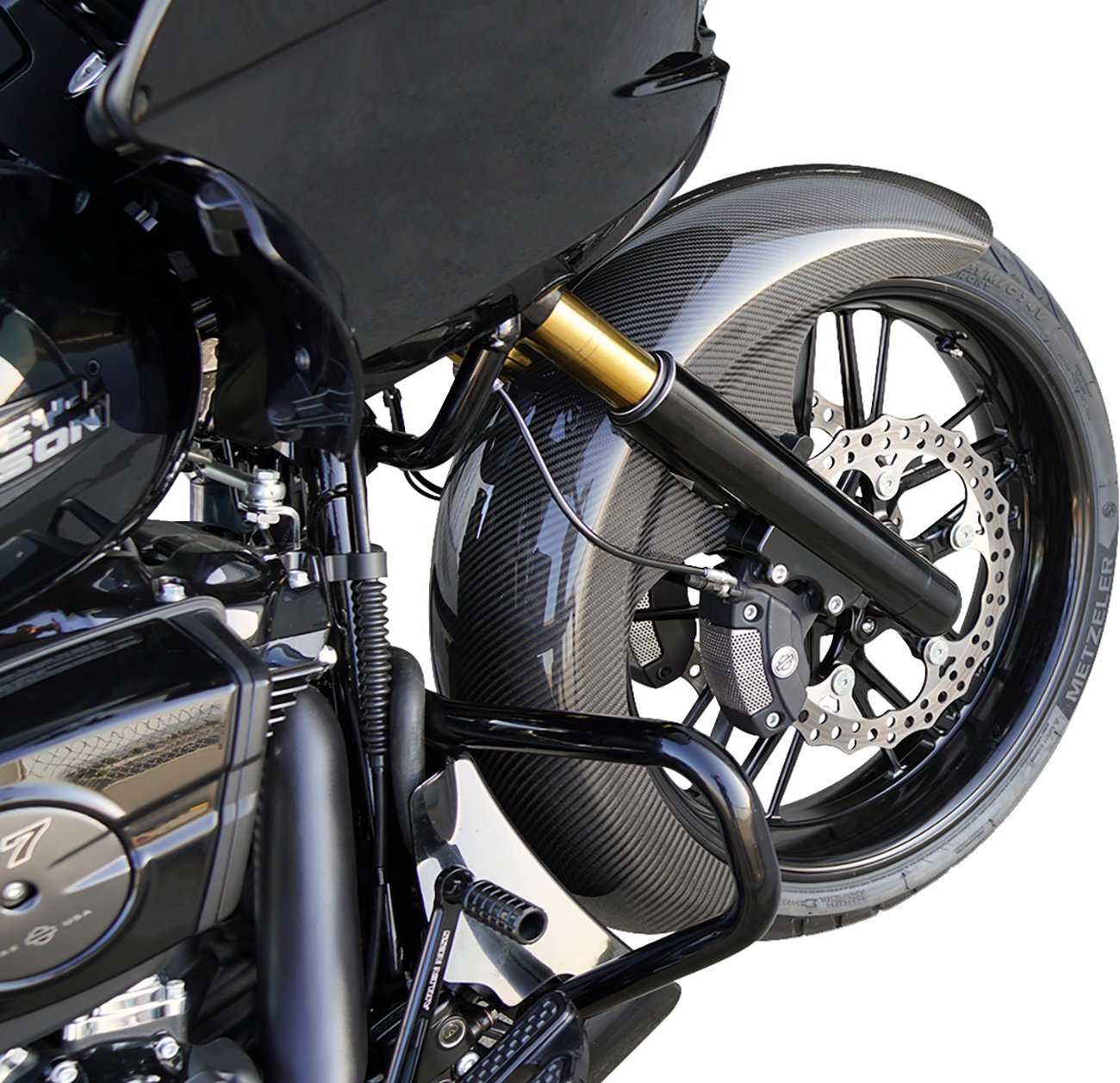 21" Front Fender - Fat Wrapper - Carbon Fiber - HD Touring '24-'25