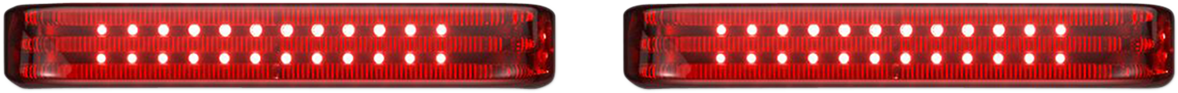 Saddlebag Lights - BCM - Chrome/Red