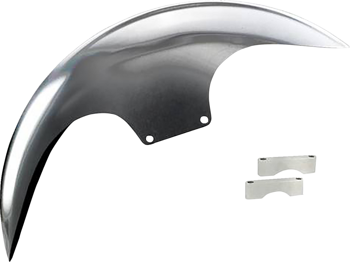 Cafe Front Fender - 21" - Satin Spacers