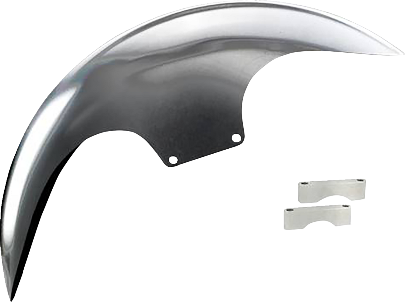 Cafe Front Fender - 21" - Satin Spacers