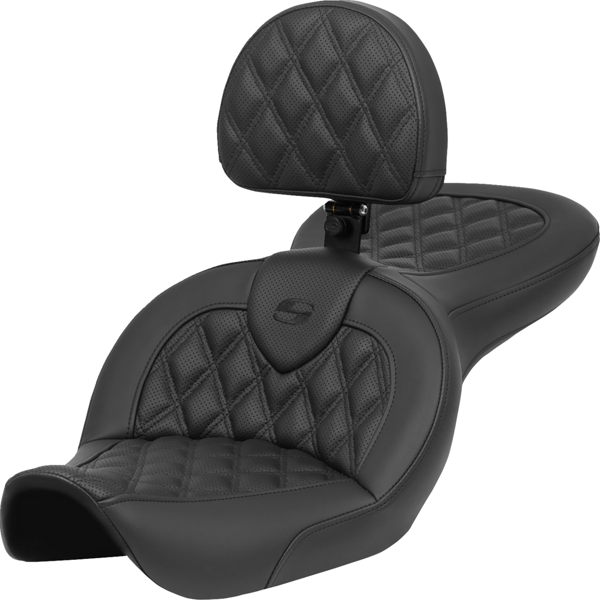 Roadsofa™ Seat - With Backrest - Lattice Stitch - FXDWG '96-'23