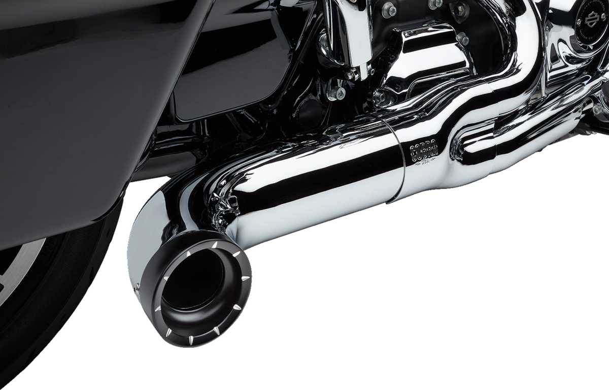 Turn Out 2-Into-1 Exhaust System - Chrome