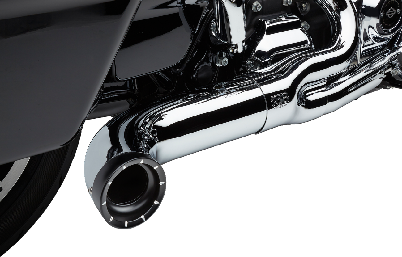 Turn Out 2-Into-1 Exhaust System - Chrome