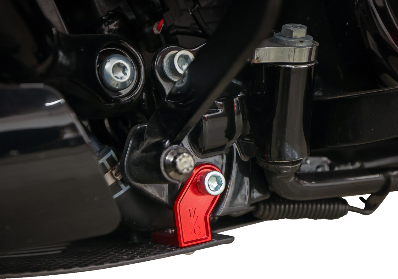 Skid Plate - Carbon Fiber/Forged - With Red Brackets - FLHX/FLTRX