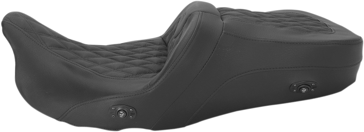 Roadsofa™ Seat - Without Backrest - Full Lattice Stitch - Heated - FLH/FLT '08-'24