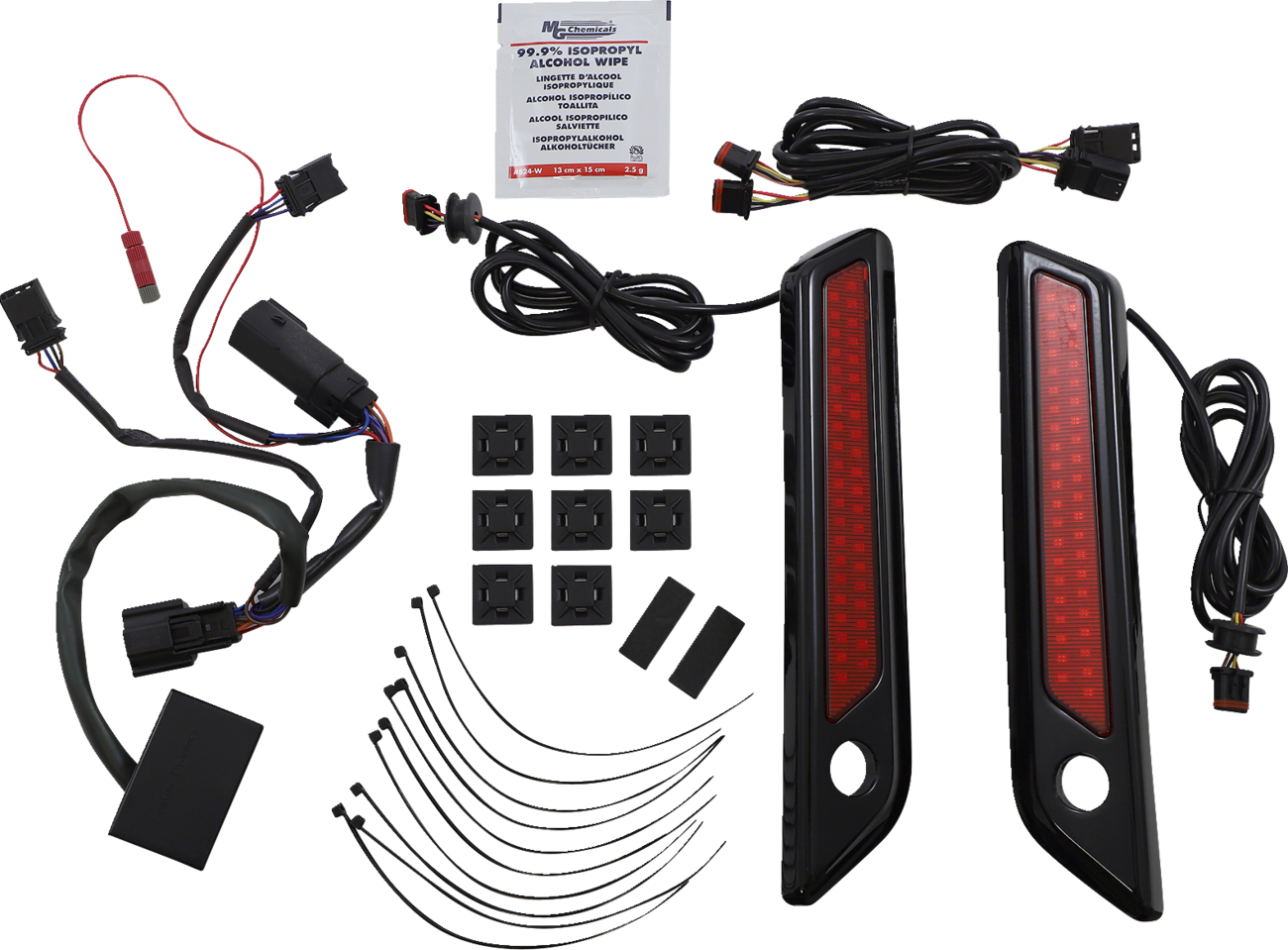 Latch Light - Saddlebag - Dual Color - Red - Black