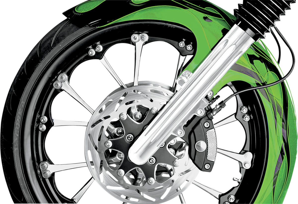 Fork Legs - Chrome - Deep Cut - Dual Disc - Deep Cut - '08-'13 FLT