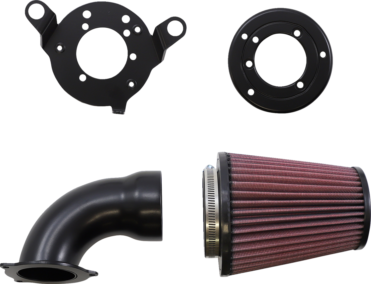 Cone Air Intake - Black - Twin Cam