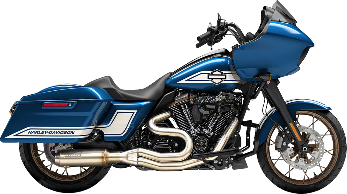 2-Into-1 Mid-Length Super Bike Exhaust System - Stainless Steel