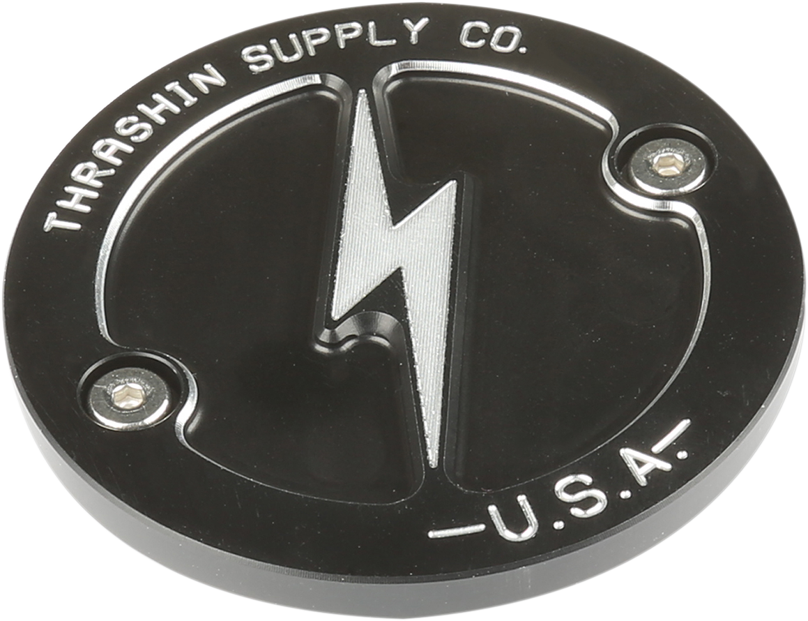 Points Cover - Dished - Black - 2 Hole - M8