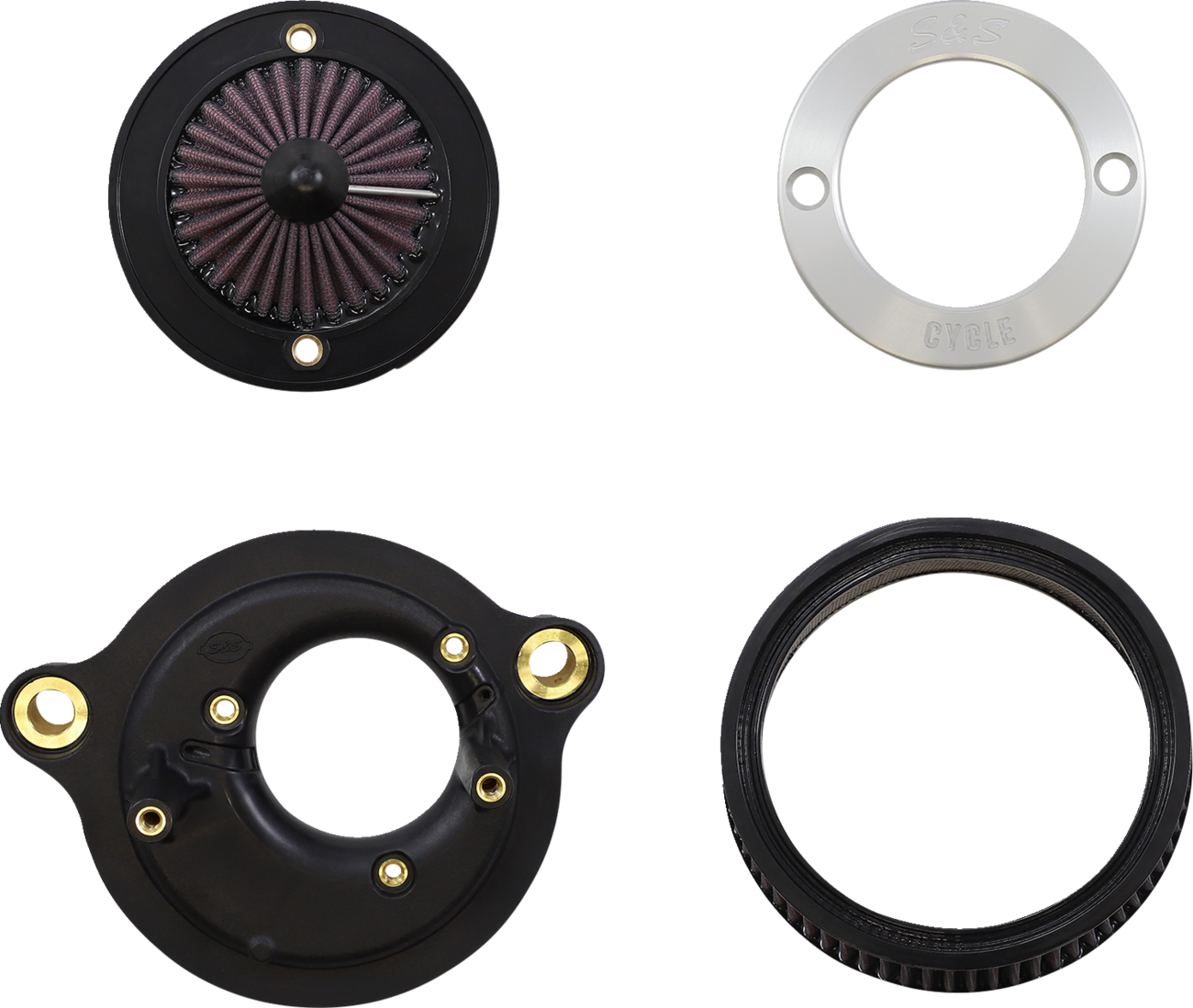 Air Stinger Stealth Air Cleaner Kit - Chrome Ring