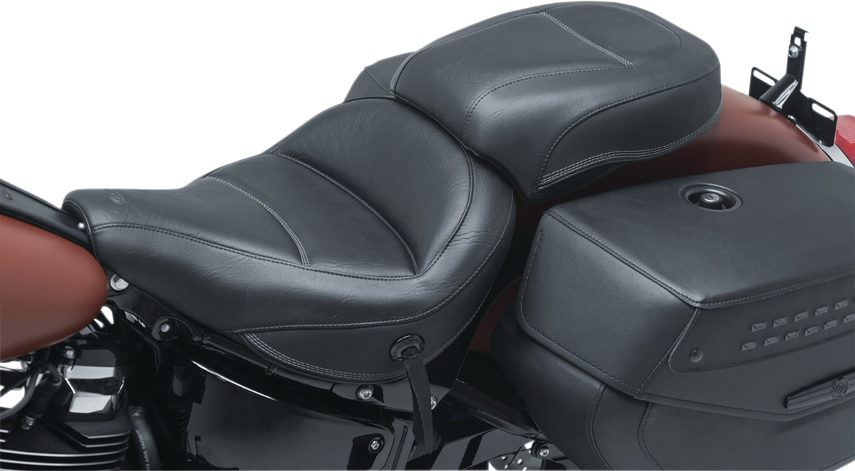 Passenger Touring Seat - Black - Original Stitch - FLHC/FLDE