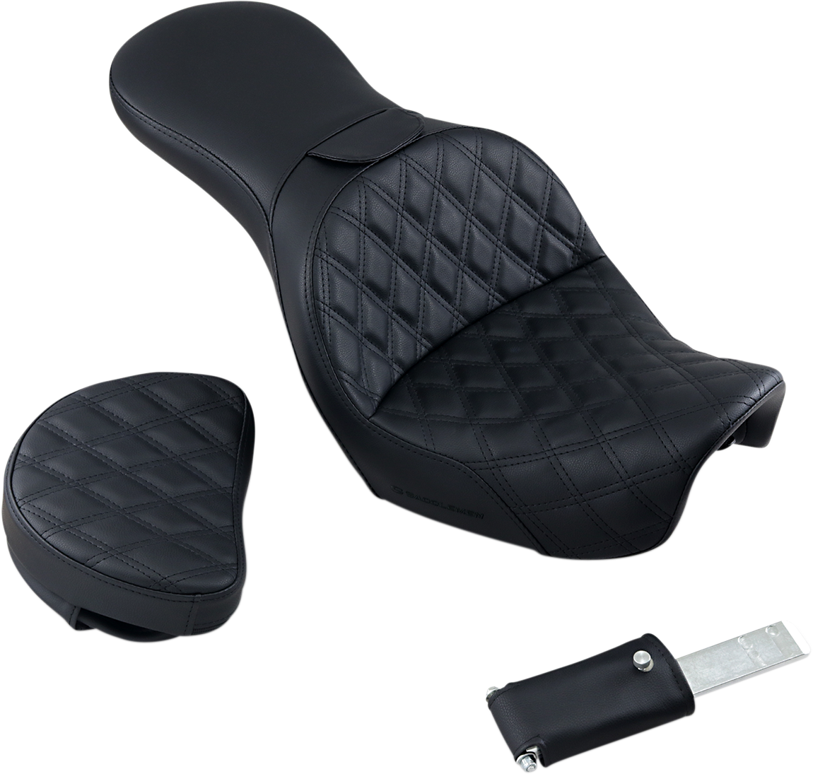 Explorer Seat - With Backrest - Lattice Stitched - Black - FXD