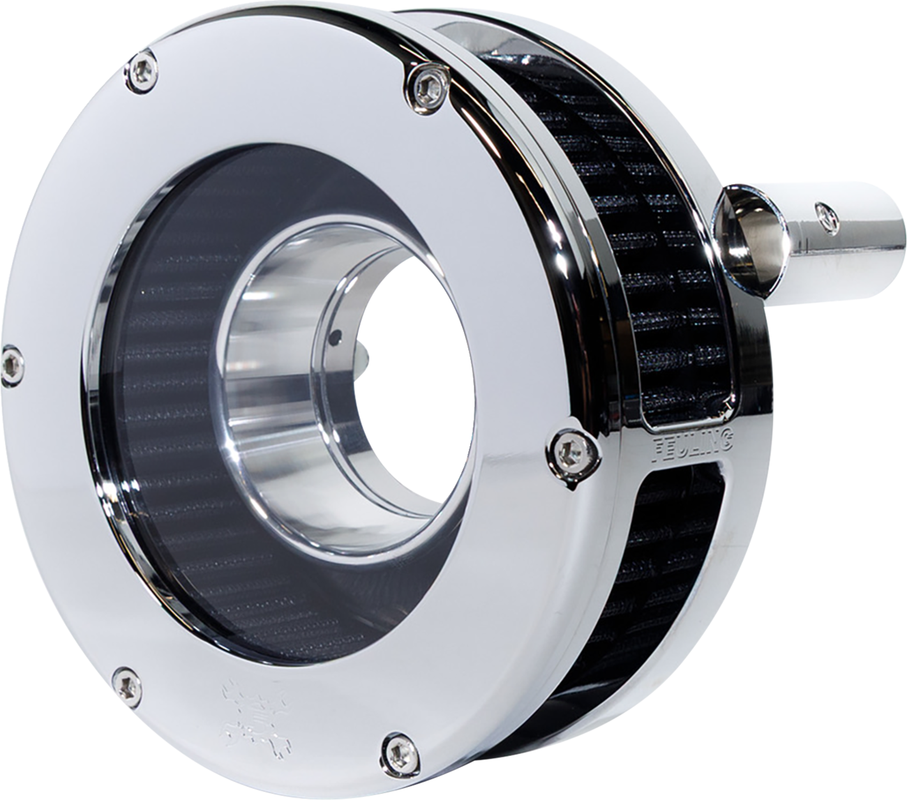 Slim BA Air Cleaner Kit - Chrome/Clear - Black Filter - Twin Cam