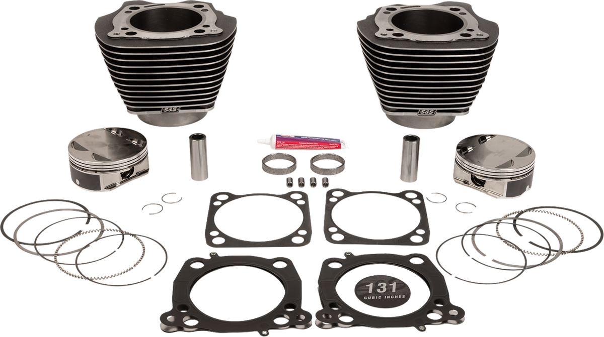 Cylinder Kit - 131" Stroker Cylinder - Black Granite W/Highlights - M8
