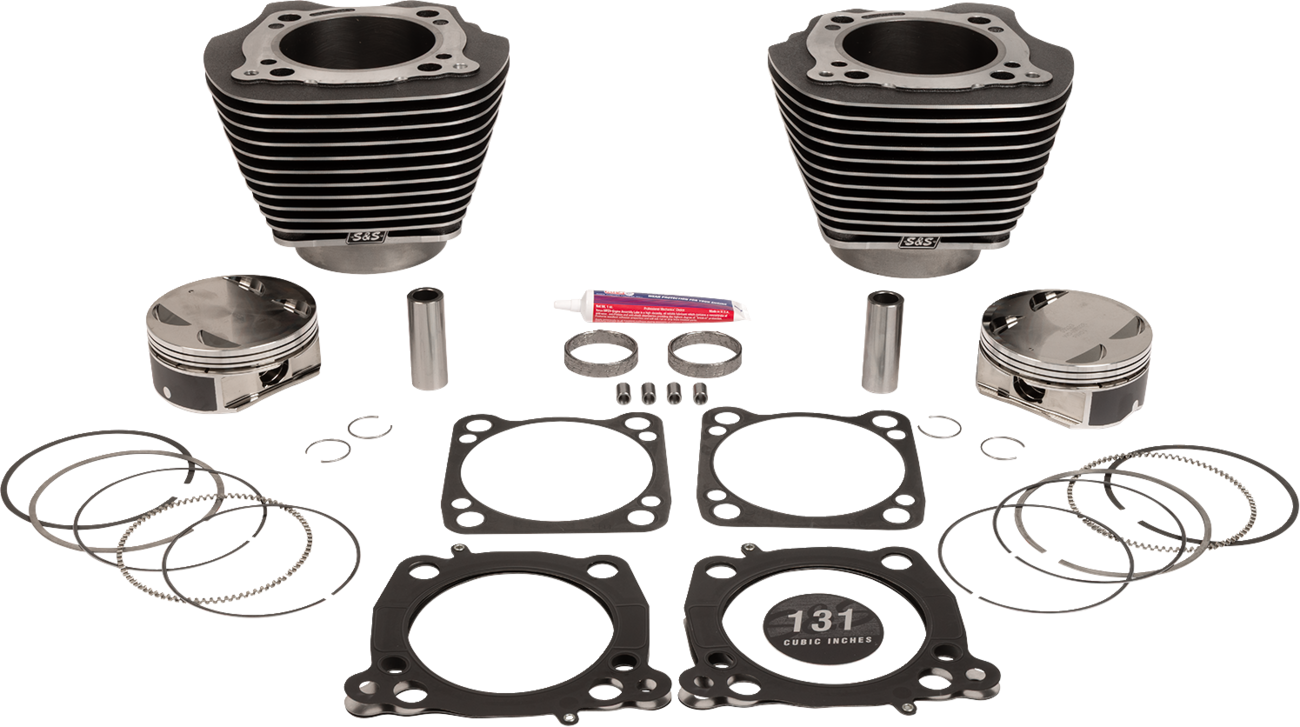 Cylinder Kit - 131" Stroker Cylinder - Black Granite W/Highlights - M8