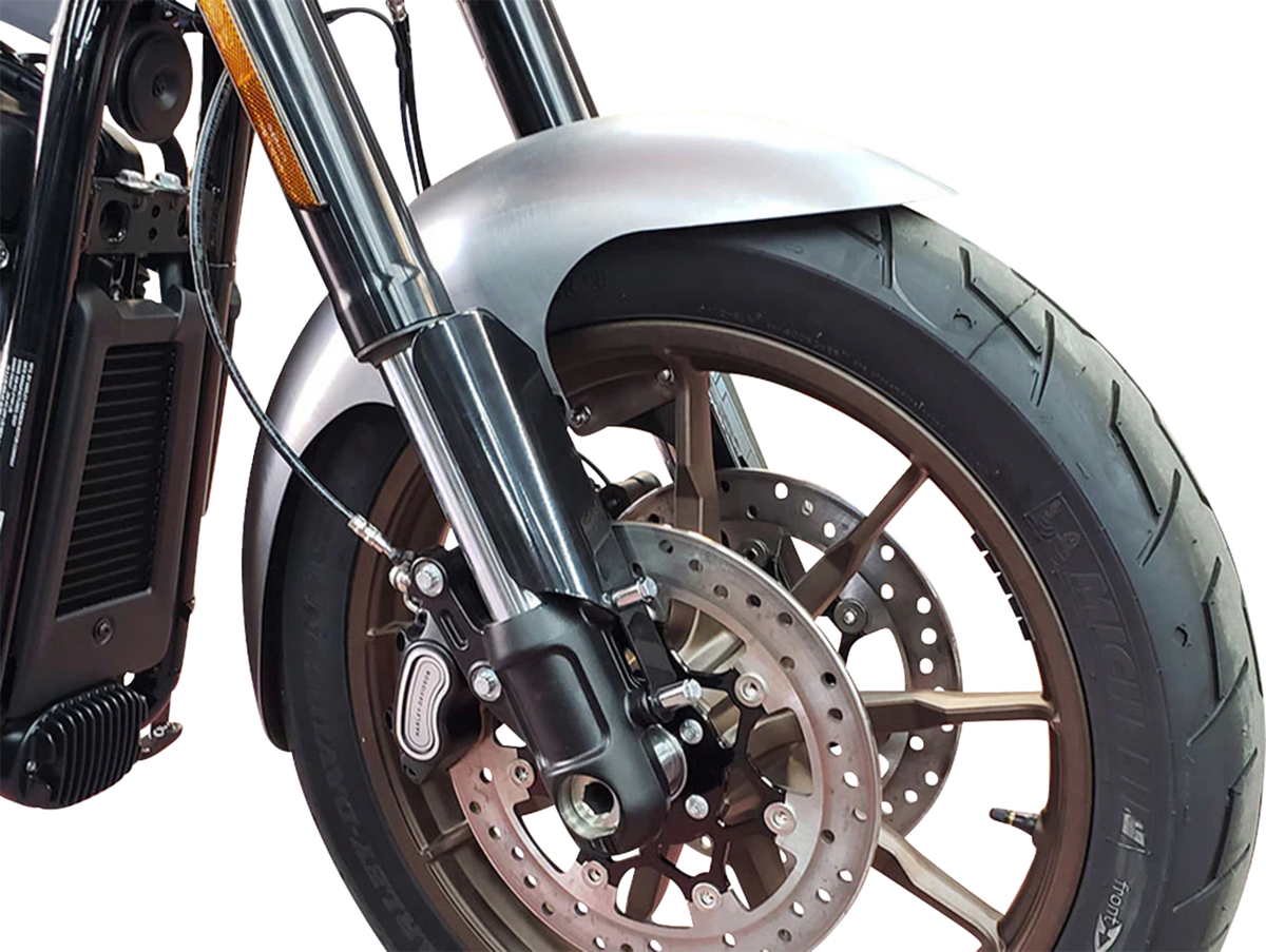 Cafe Front Fender - 19" OE Wheel - With Black Fork Adapters