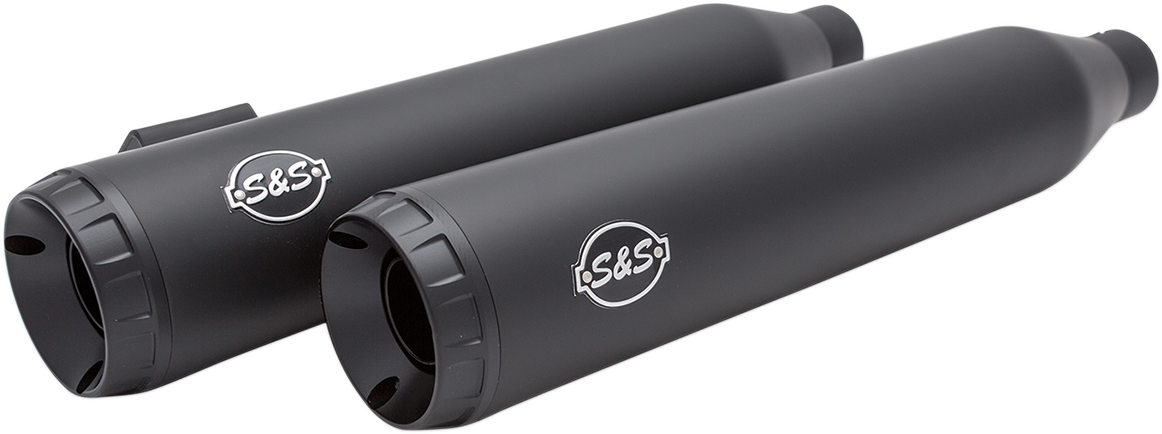 Grand National Slip-On Mufflers - Guardian Black - FXDF