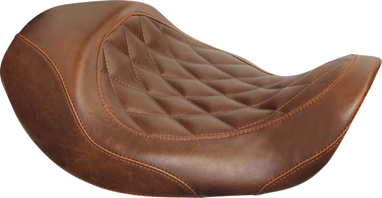 Forward Wide Tripper Solo Seat - Diamond - Brown - Dyna '06-'17