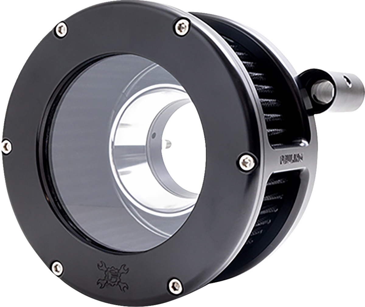 BA Air Cleaner Kit - Black/Clear With Black Filter - '93-'99 Evolution Big Twin