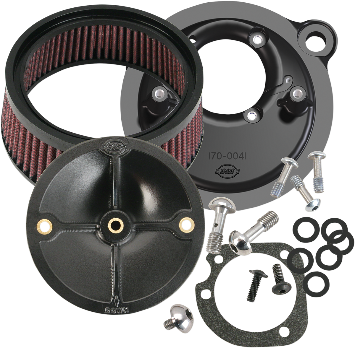 Super Stock™ Stealth Air Cleaner Kit - Black