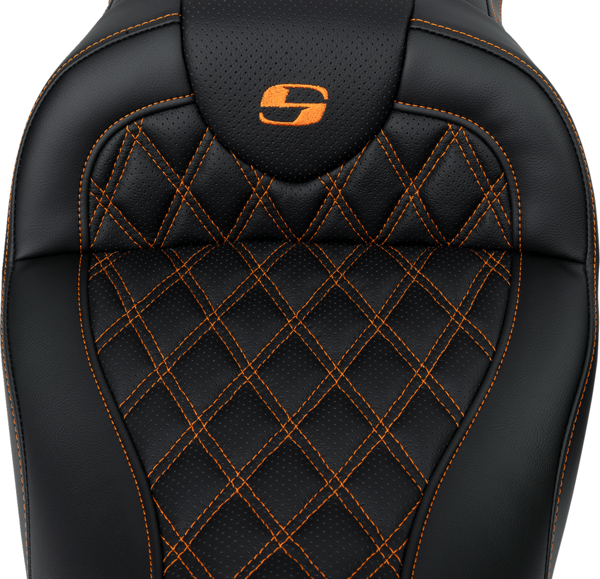 Roadsofa™ Seat - With Backrest - Orange Stitch - FL '08-'23