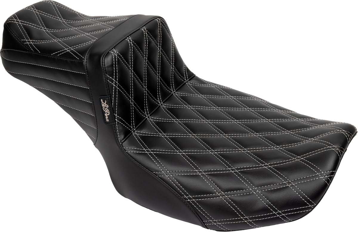 Tailwhip Daddy Long Legs Seat - Gray Double Diamond Stitch - FLH/FLT '23-'25