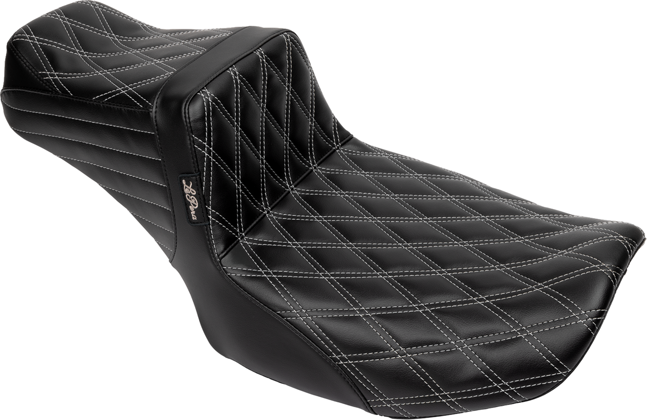 Tailwhip Daddy Long Legs Seat - Gray Double Diamond Stitch - FLH/FLT '23-'25