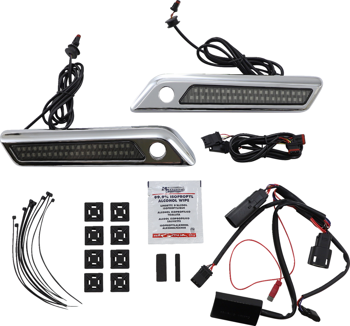 Latch Light - Saddlebag - Dual Color - Smoke - Chrome