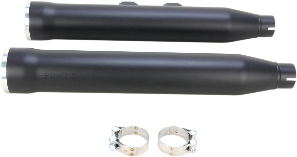Slip-On Mufflers With Race Pro Tips - 3" - Black - '07-'17 FLSTN/FLSTSB/FLSS/FLSTFBS
