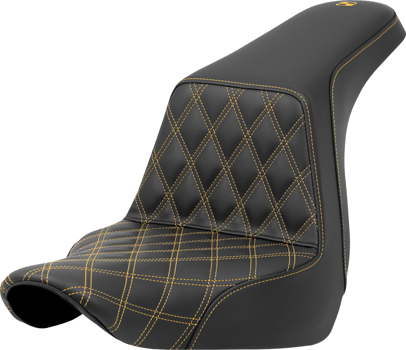 Step-Up Seat - Front Lattice Stitch - Gold Stitch - FXLR/FLSB '18-'24