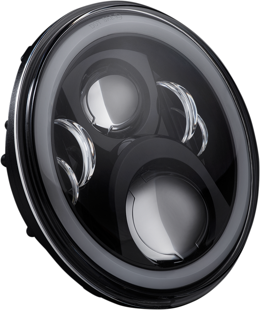 7" Halo Headlamp With Touring Adapter