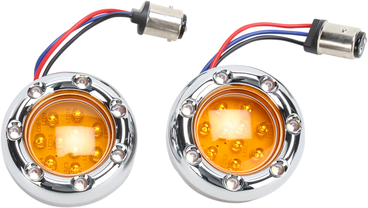 LED "Fire Ring" Kit For Factory "Deuce Style" Turn Signal Housing