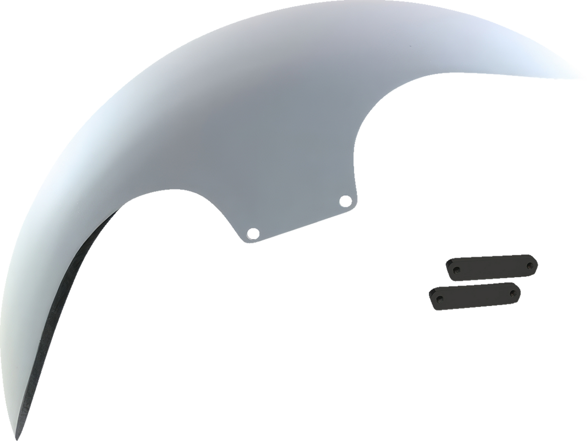 Cafe Front Fender - 19" - Black Adaptors