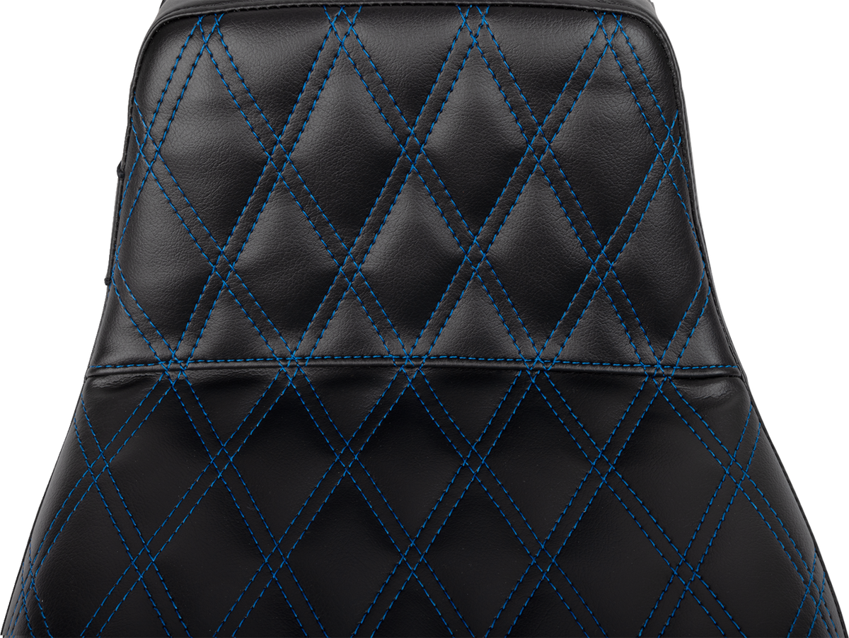 Tailwhip Daddy Long Legs Seat - Blue Double Diamond Stitch - FLH/FLT '23-'25